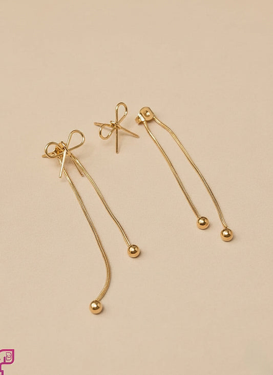 Dainty Bow Drop Earrings