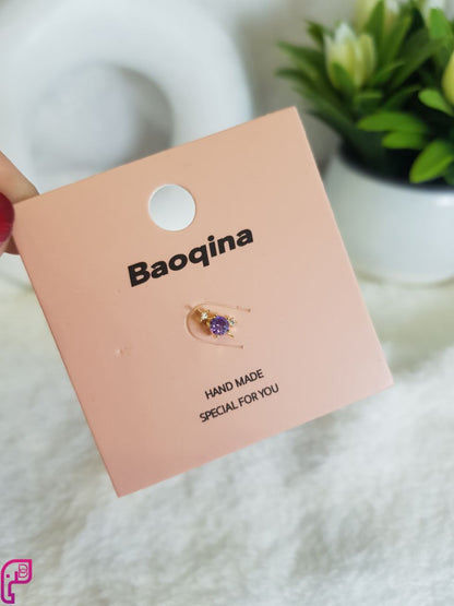 Golden Flat Back Piercings