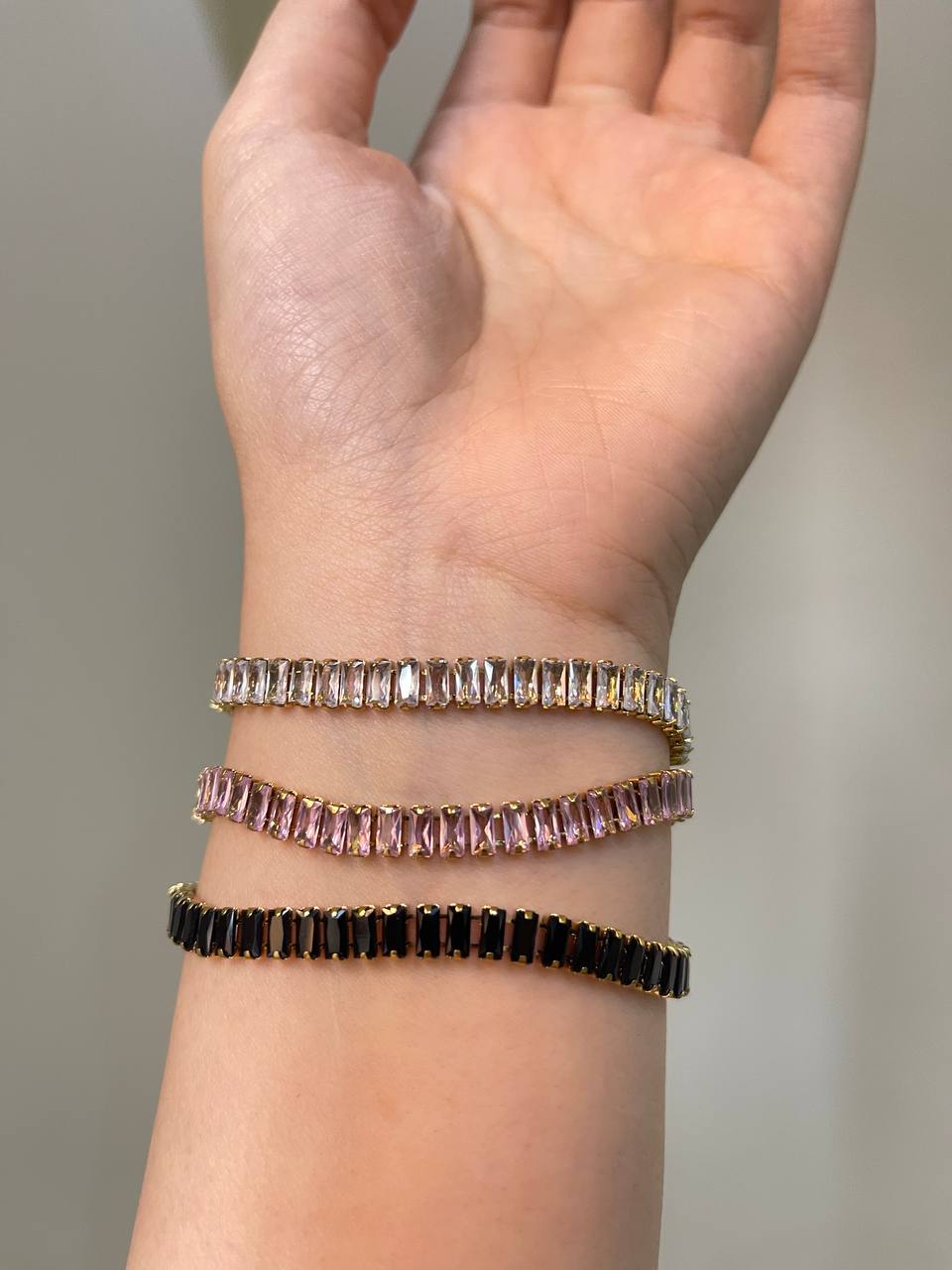 Chic Baguette Tennis Bracelet