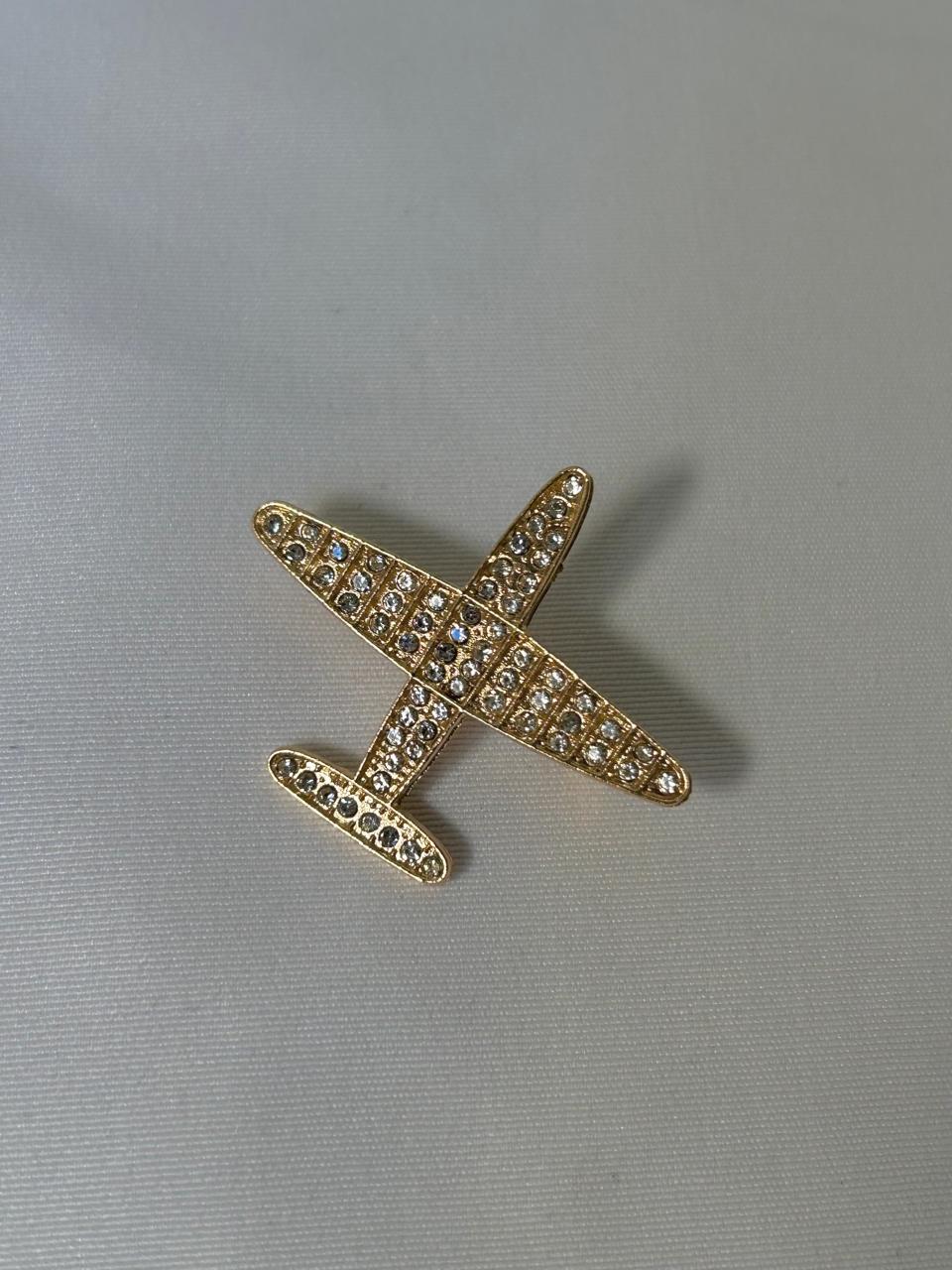 Golden Jet Sparkle Brooch