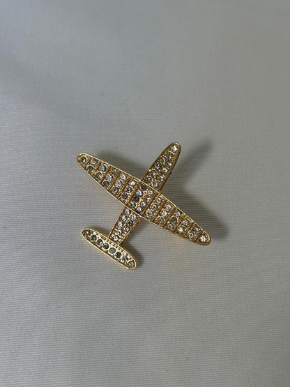 Golden Jet Sparkle Brooch