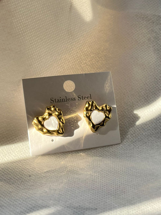 Golden Heart Earrings