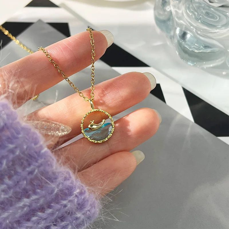 Golden Whale Necklace