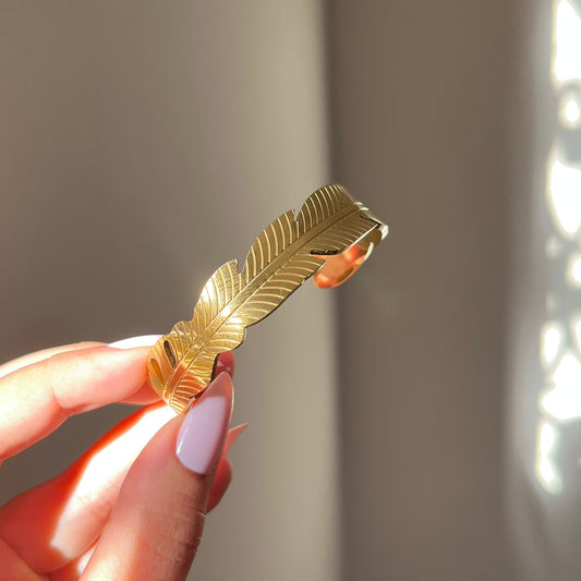 Feather Cuff Bracelet