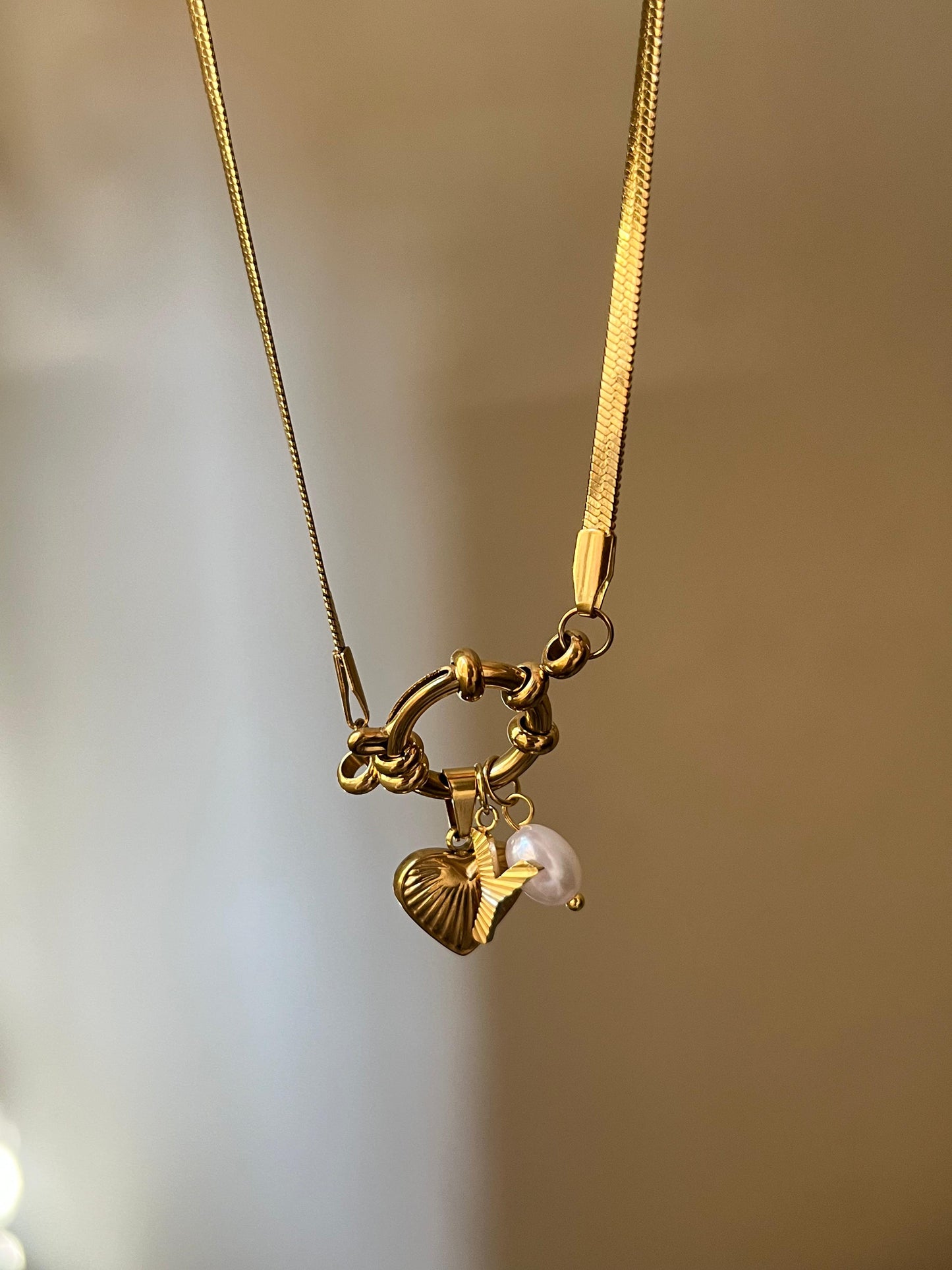 English Initial Necklace