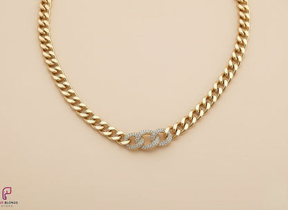 Bold Crystal Link Choker