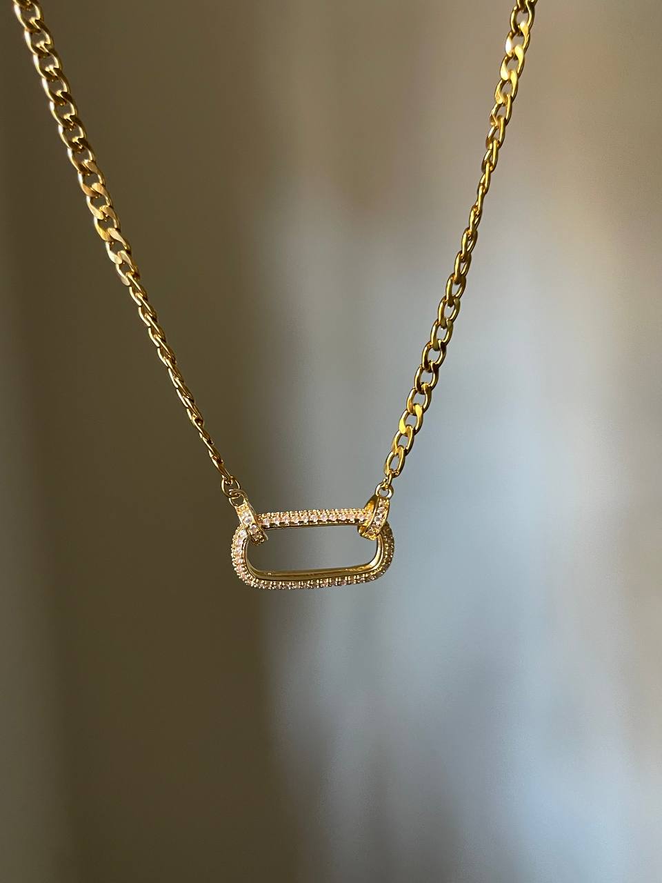 Reversible Shimmer Link Necklace