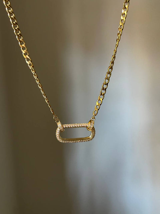 Reversible Shimmer Link Necklace