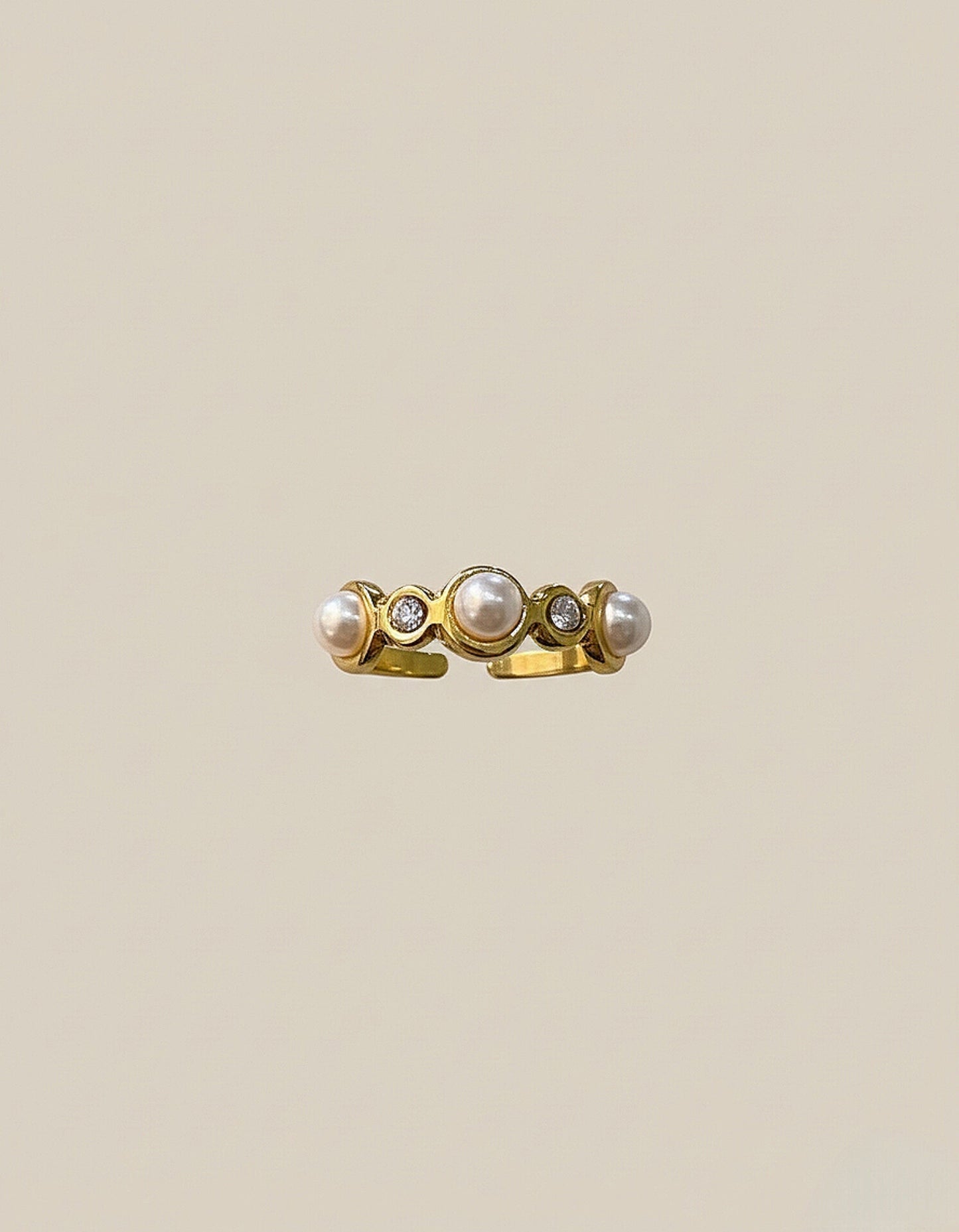 Vintage Pearl Accent Ring