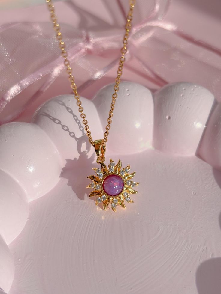 Rapunzel Spinning Sun Necklace