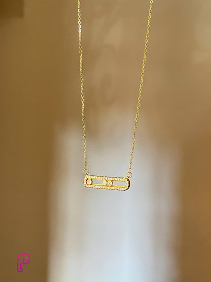 Moving Diamond Necklace