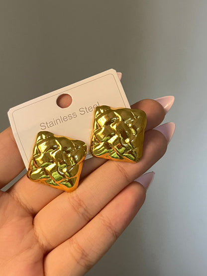 Golden Weave Studs