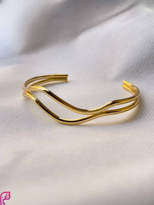 Golden Wave Cuff