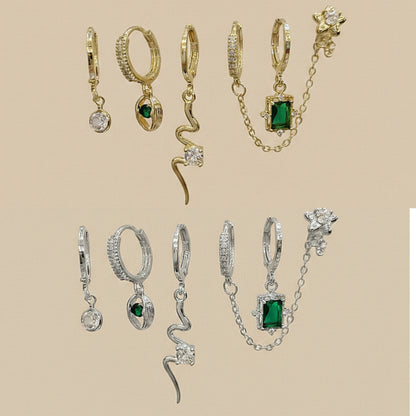 Emerald Star Platinum Set