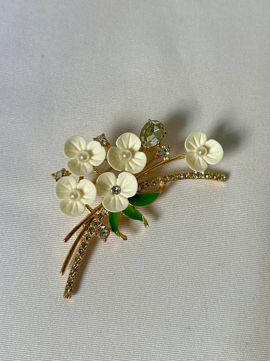 Enchanted Jasmine Bouquet Brooc