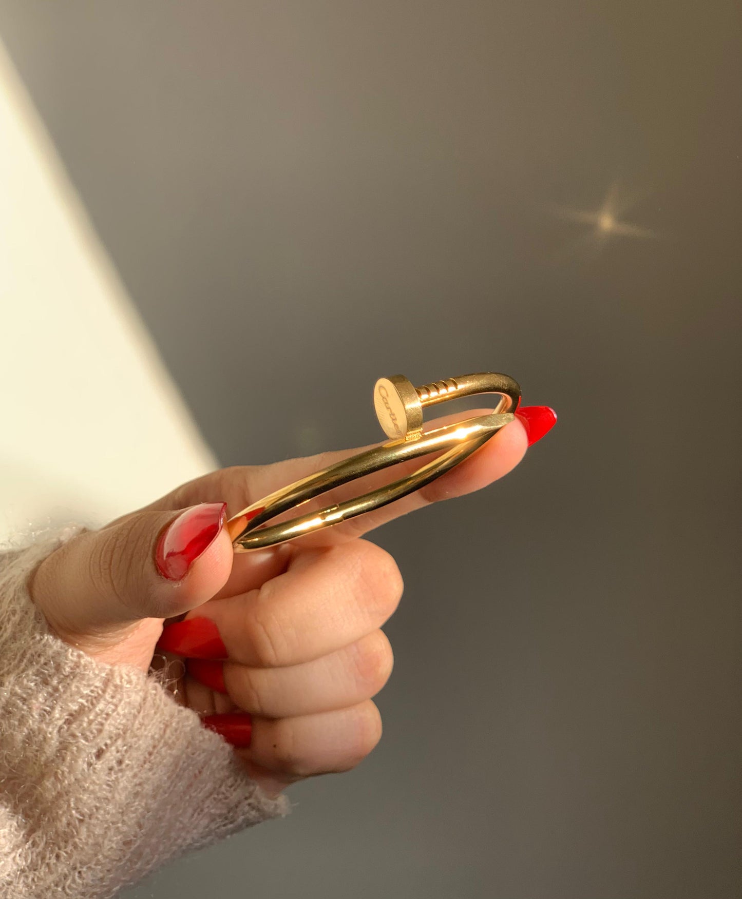 Golden Nail Bangle