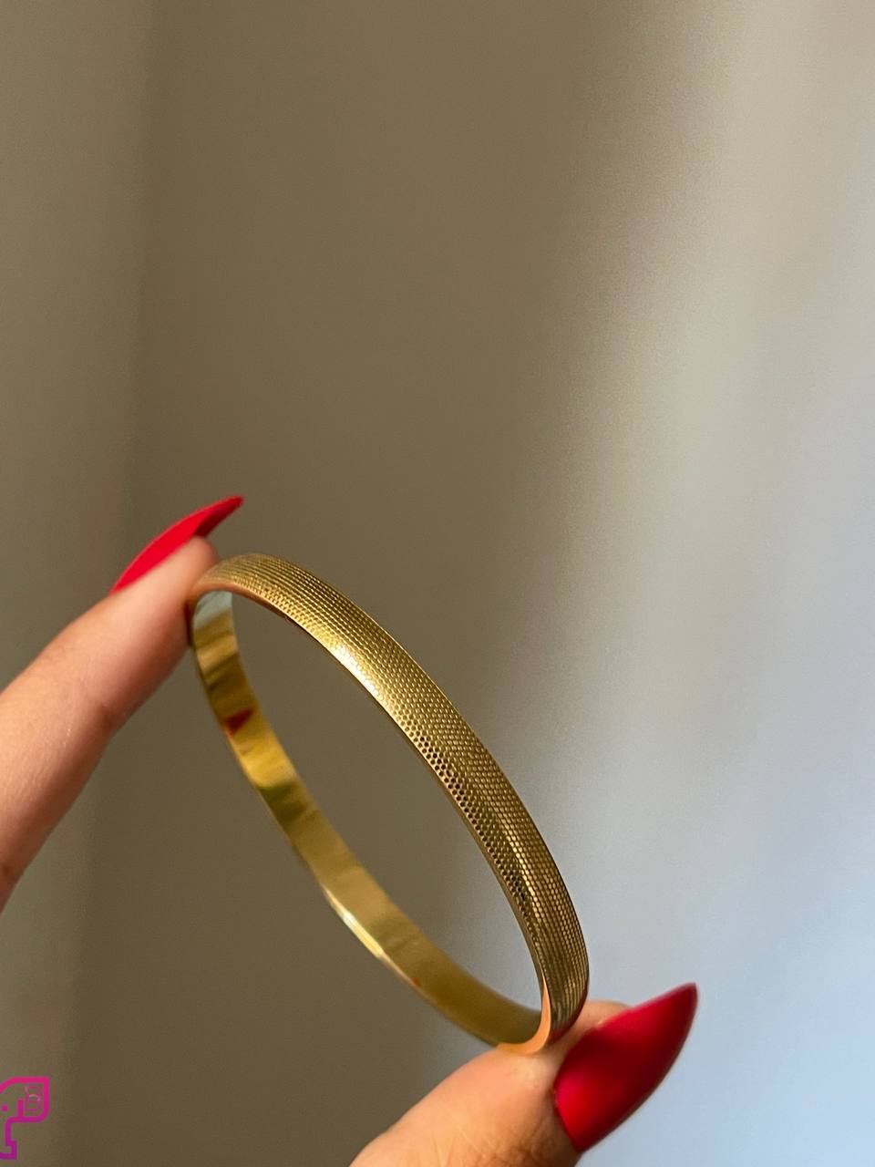 Golden Texture Bangle