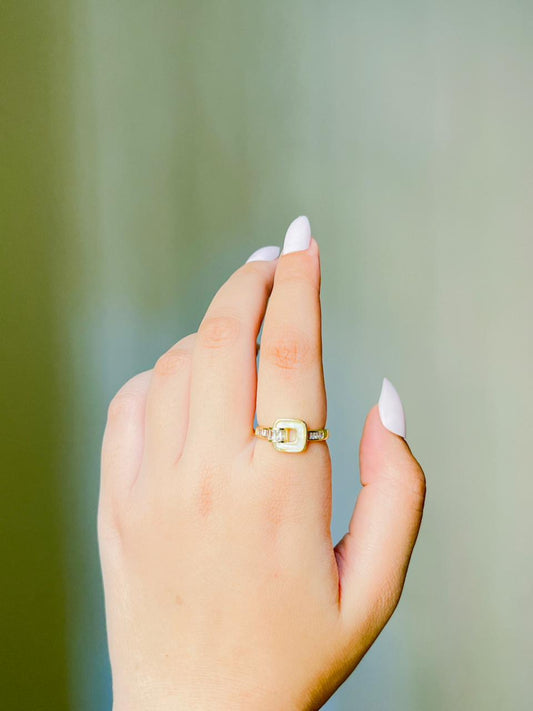 Golden Buckle Ring