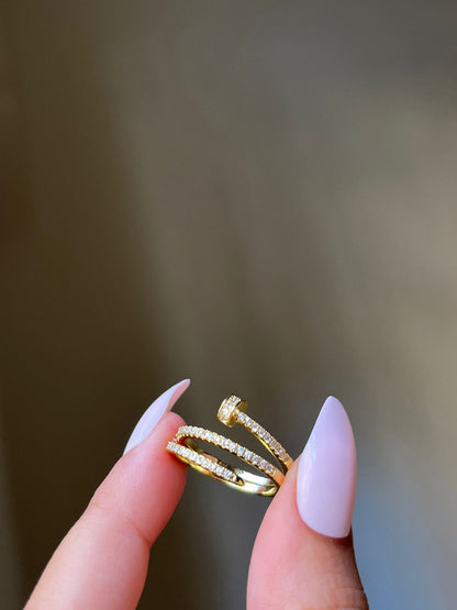 Triple Nail Ring