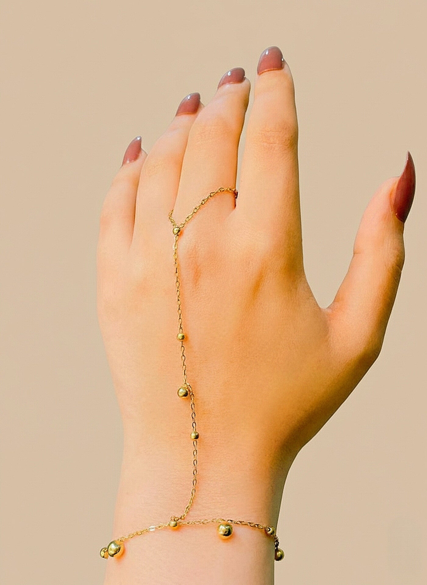 Elegant Bead Hand Chain