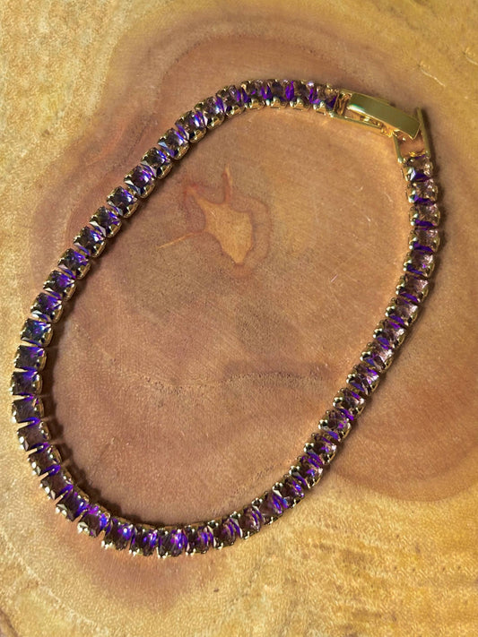 Royal Amethyst Tennis Bracelet