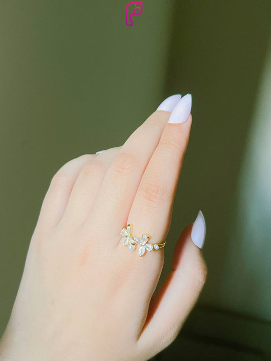 Luminous Butterfly Ring