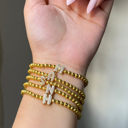Golden Initial Bracelet