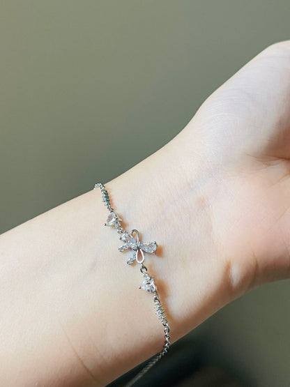 Chic Zircon Bow Bracelet