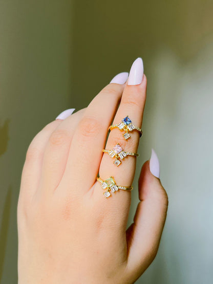 Dainty Crystal Ring