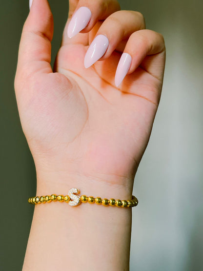 Golden Initial Bracelet