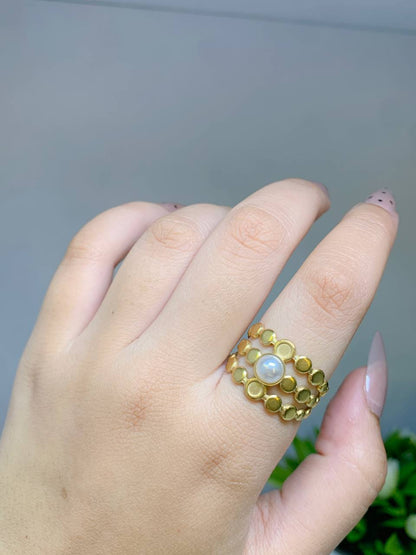 Pearl Armor – Adjustable Bold Ring Set