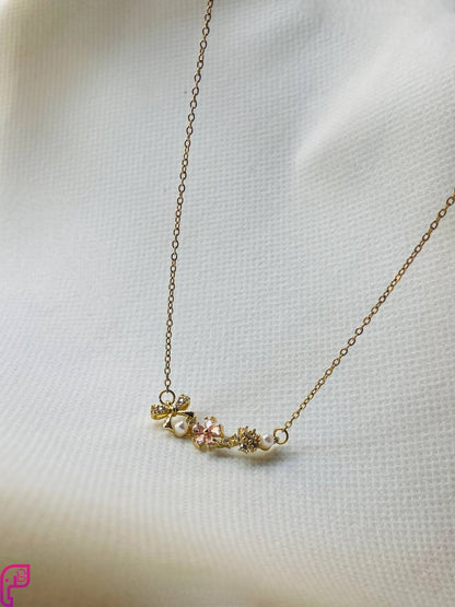 Bar of Blossoms Necklace