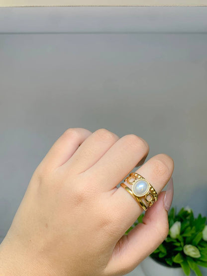 Pearl Armor – Adjustable Bold Ring Set