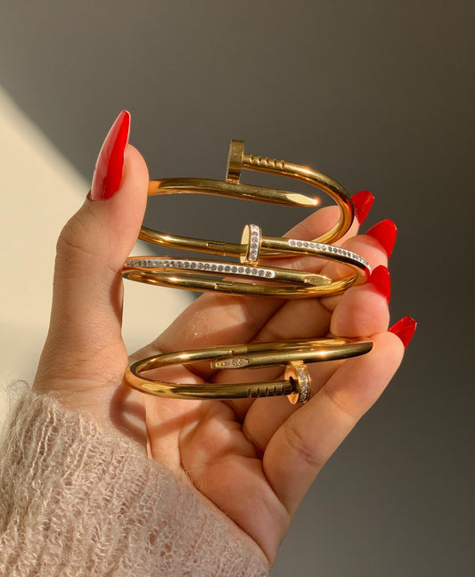 Golden Nail Bangle