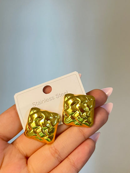 Golden Weave Studs