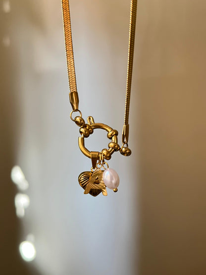 English Initial Necklace