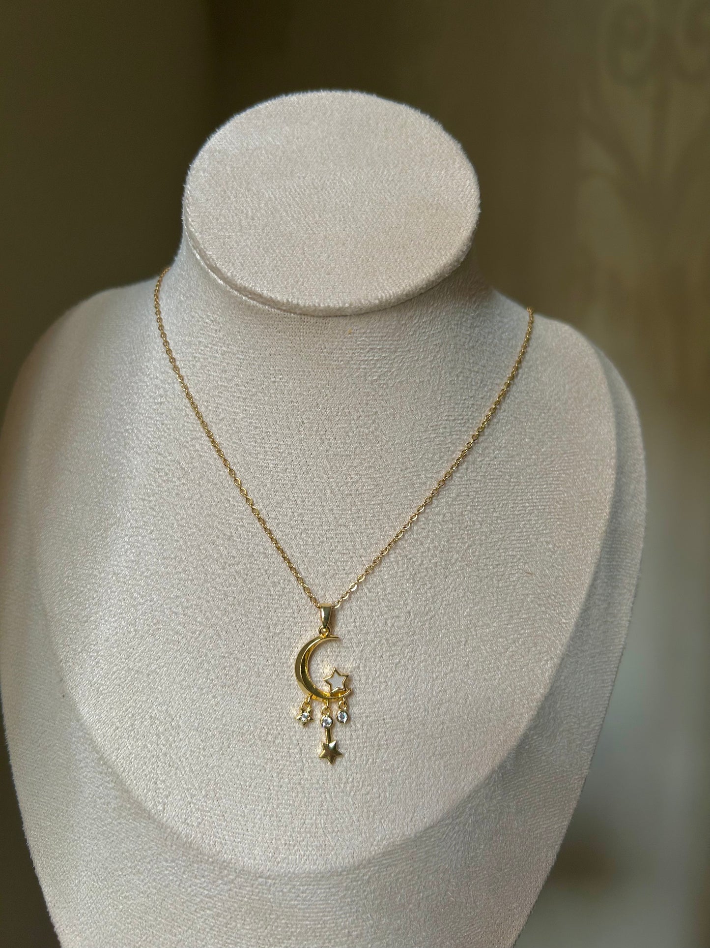 Celestial Moon & Star Necklace