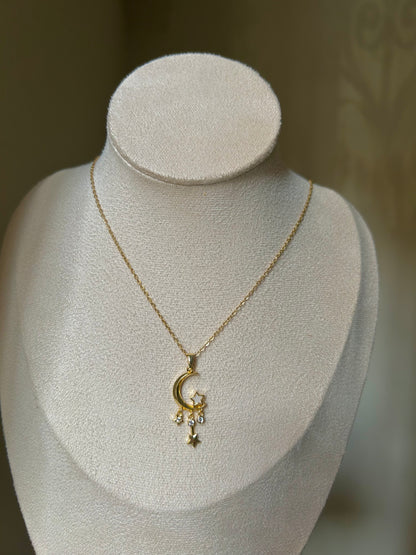 Celestial Moon & Star Necklace