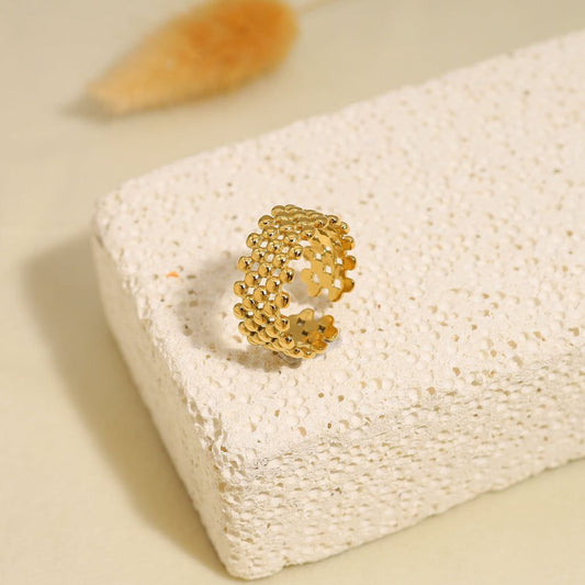 Honeycomb Dot Ring