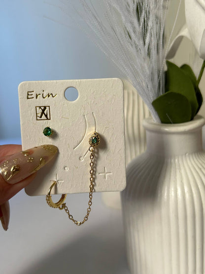 Erin Gemstone Chain Drop