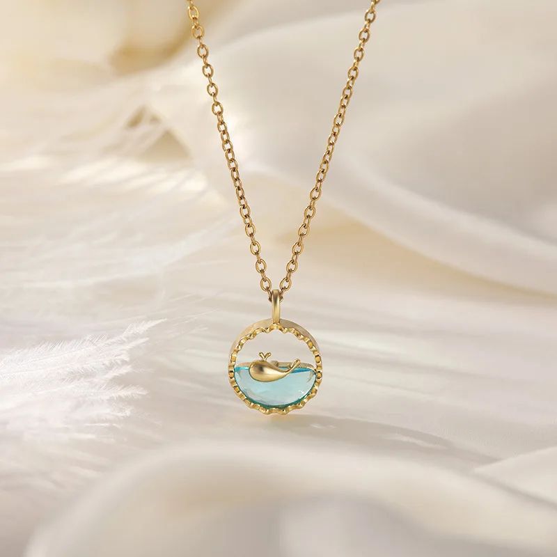Golden Whale Necklace