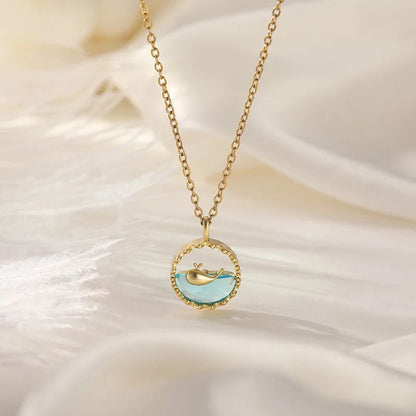 Golden Whale Necklace