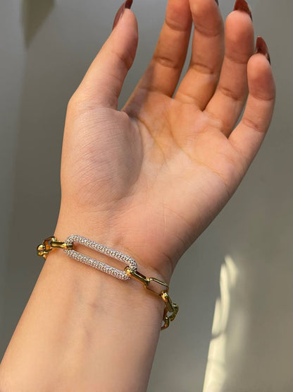 Crystal Glow Link Bracelet