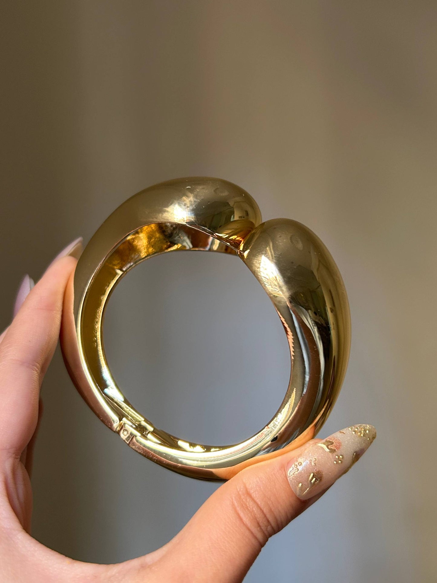 Golden Sculptural Bangle