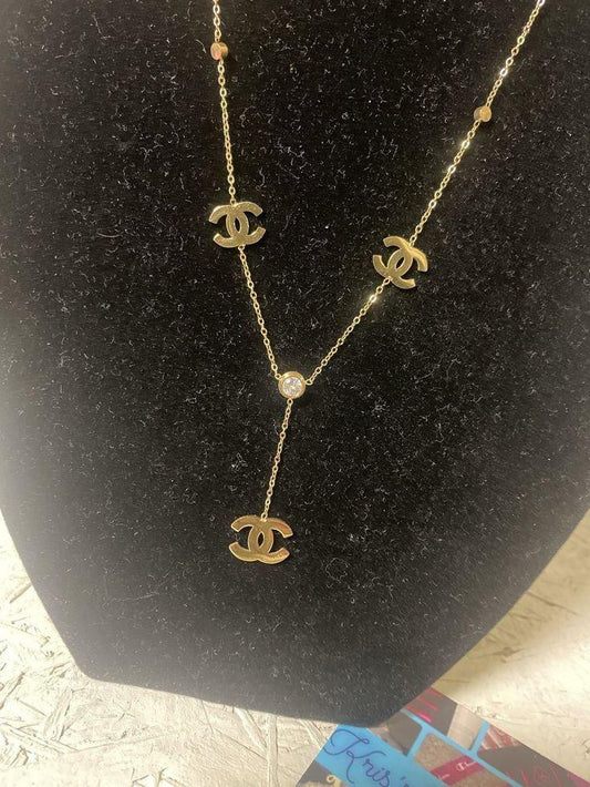 Dainty CC Necklace