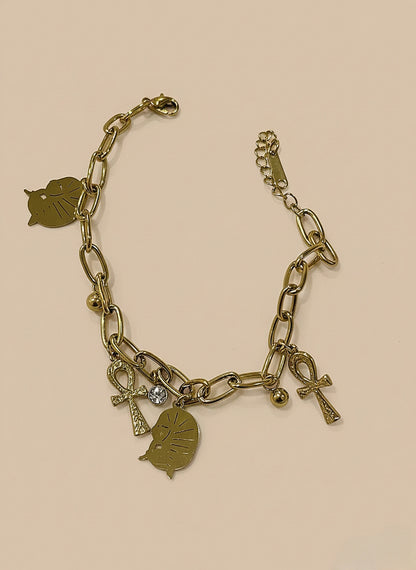 Eternal Ankh Charm Bracelet