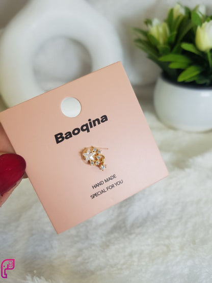 Golden Flat Back Piercings