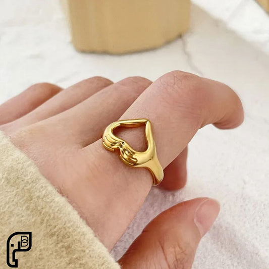 Golden Heart Ring
