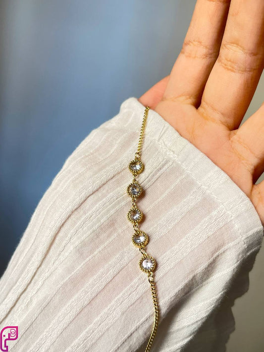 Five-Stone Dainty Bracelet