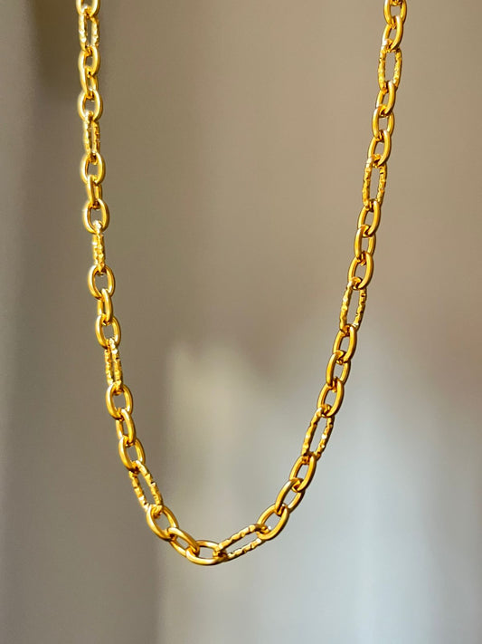 Textured Gold Chain
